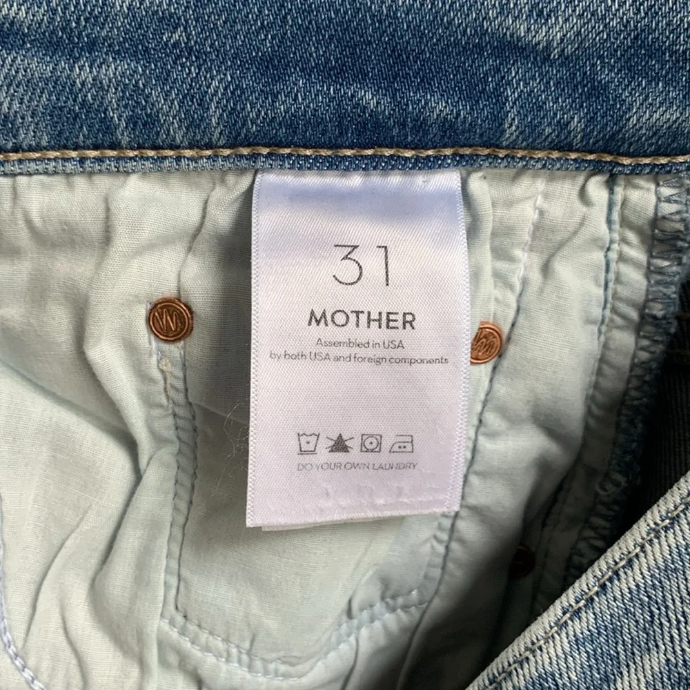 Mother The Insider Crop Step Fray Size 31 Jeans - Picture 8 of 10